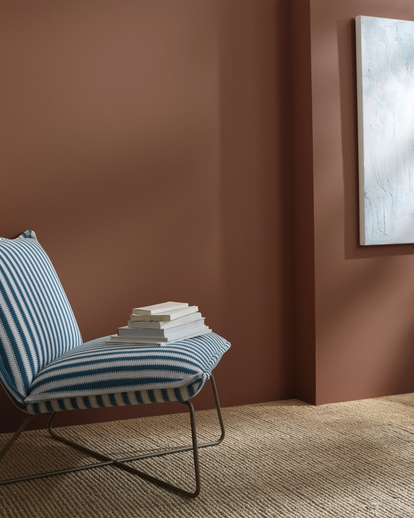 Painted wall in Abbey Brown 1225