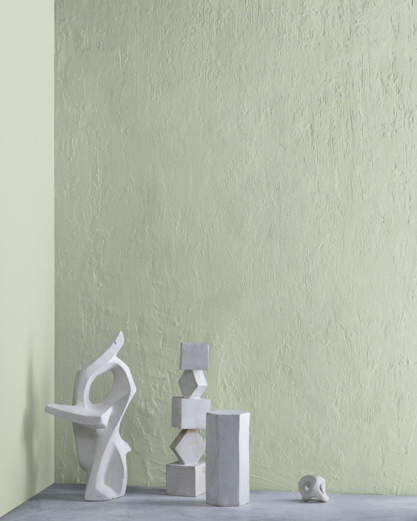 Painted wall in Aganthus Green 472