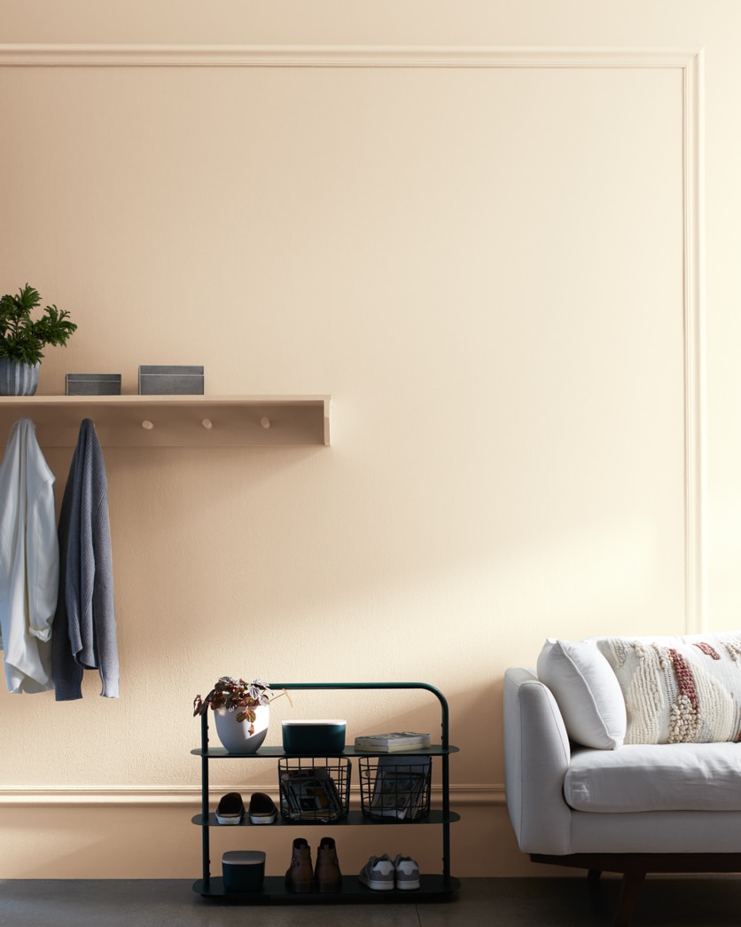 Painted wall in Albescent OC-40