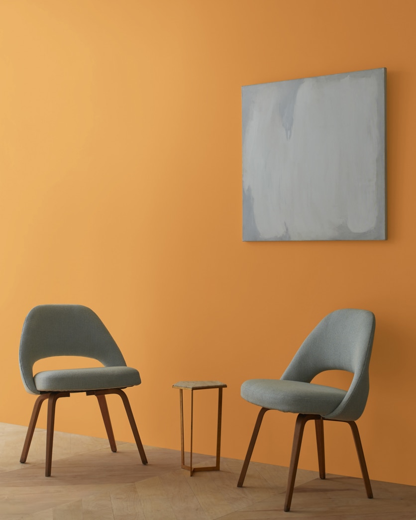 Painted wall in Amber 168
