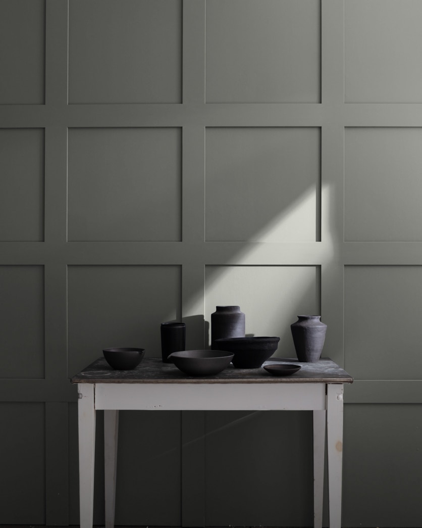 Painted wall in Amherst Gray HC-167