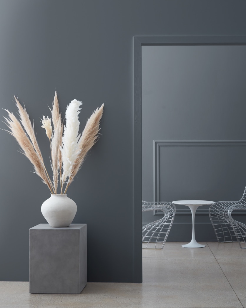 Painted wall in Anchor Gray 2126-30