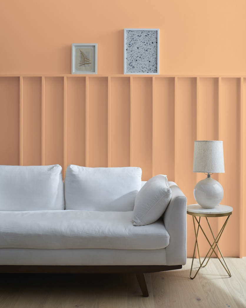 Painted wall in Ansonia Peach HC-52