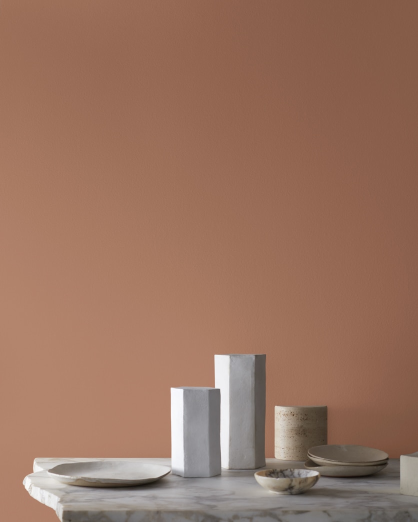 Painted wall in Antique Copper 1169