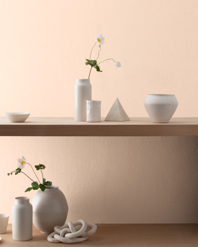 Painted wall in Aphrodite Pink 895