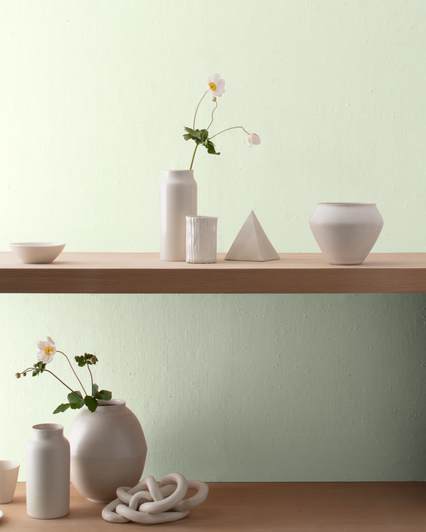 Painted wall in Appalachian Green 852