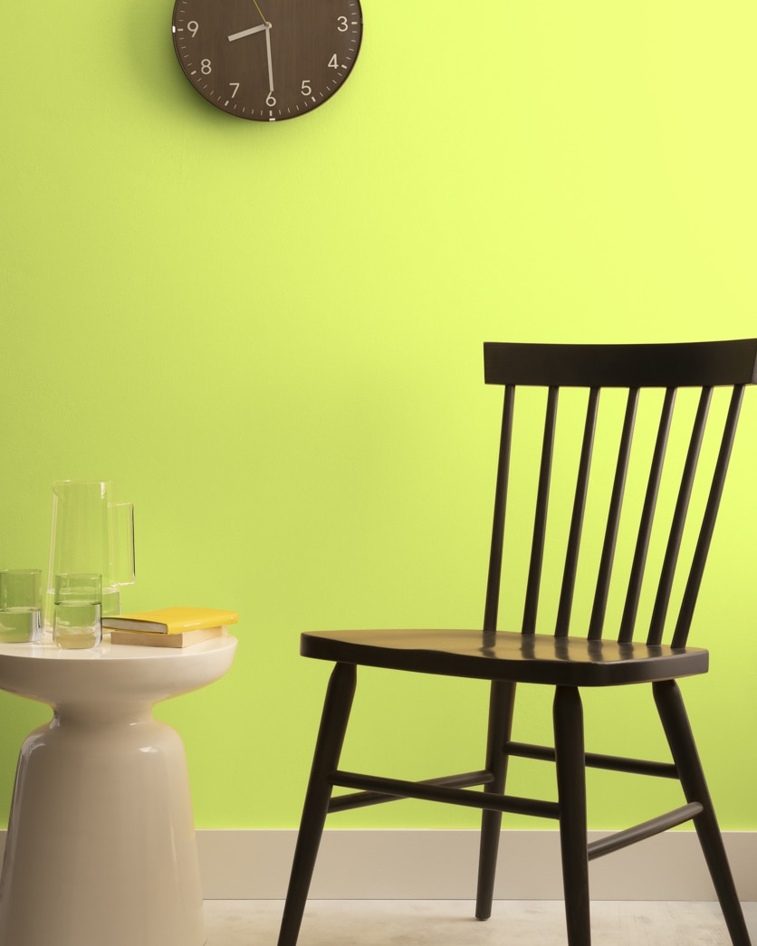 Painted wall in Apple Green 2026-40