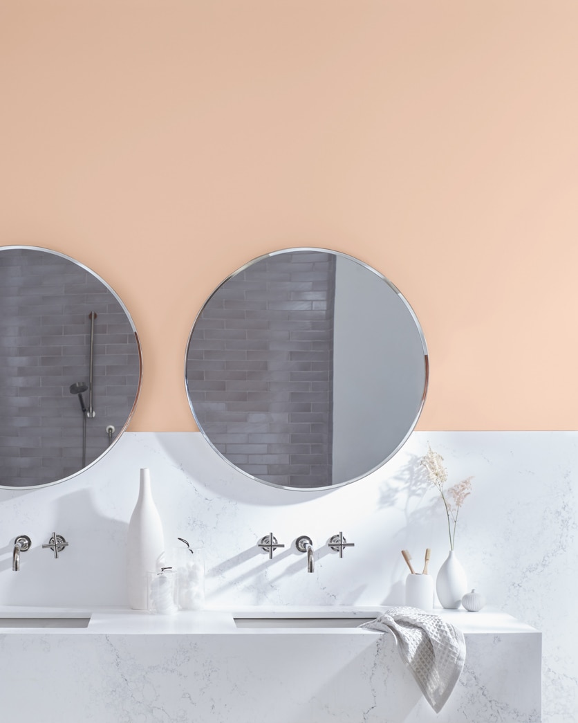 Painted wall in Apricot Beige 1205
