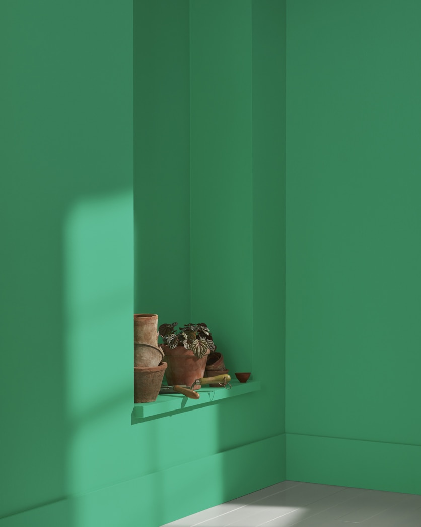Painted wall in Arlington Green 580