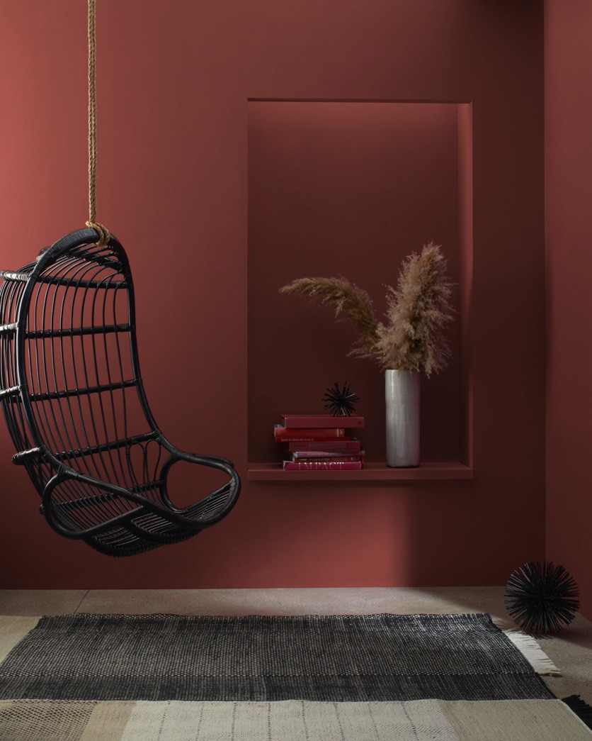 Painted wall in Arroyo Red 2085-10