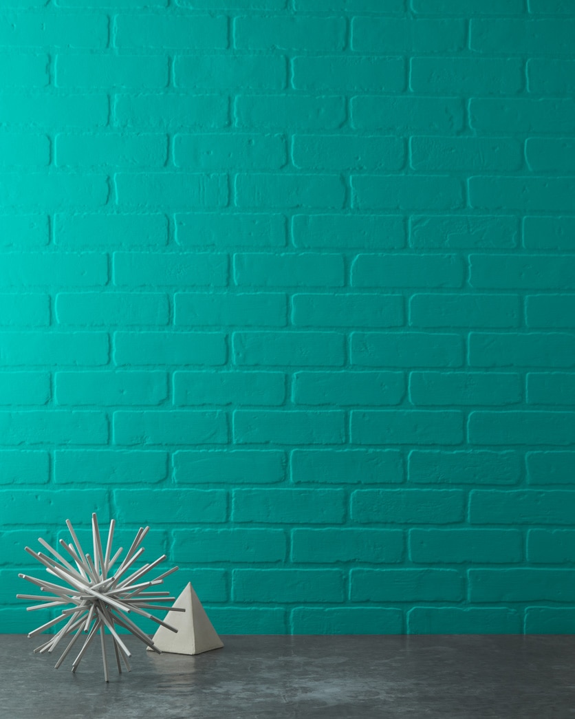 Painted wall in Aruba Blue 2048-30