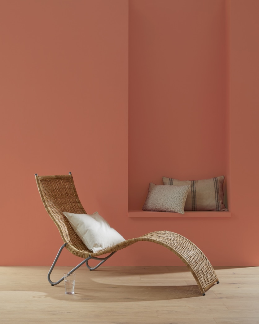 Painted wall in Audubon Russet HC-51