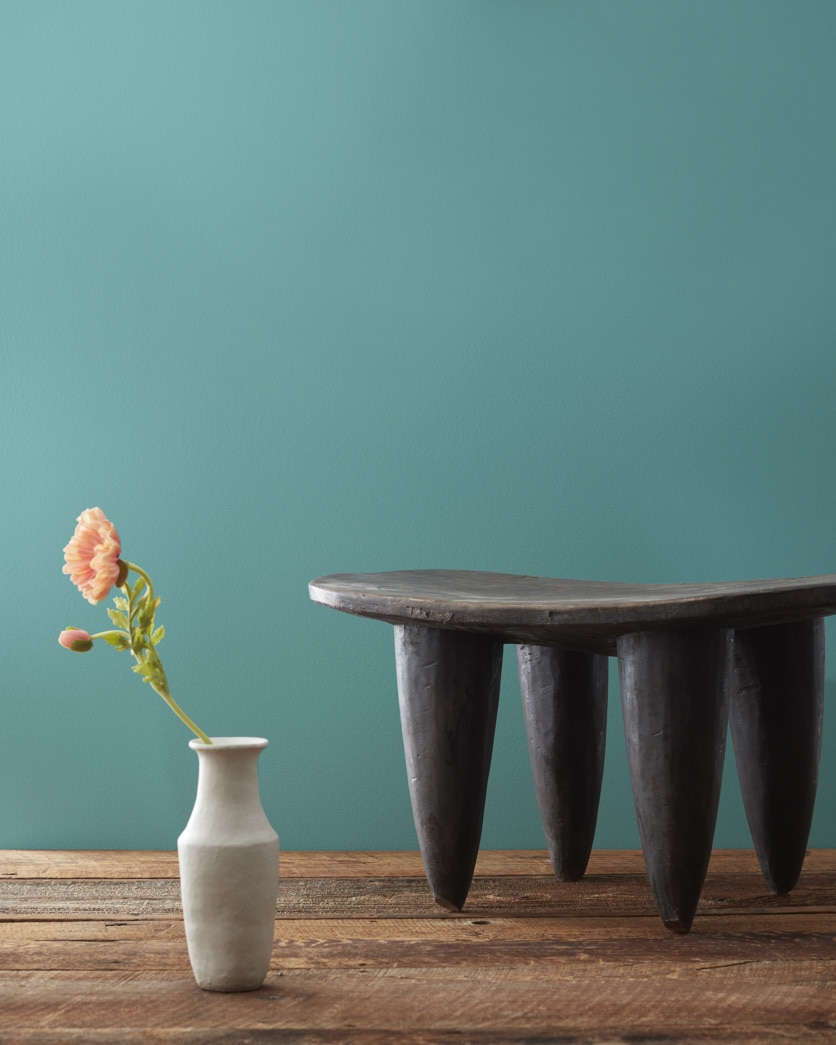 Painted wall in Azure Water 677