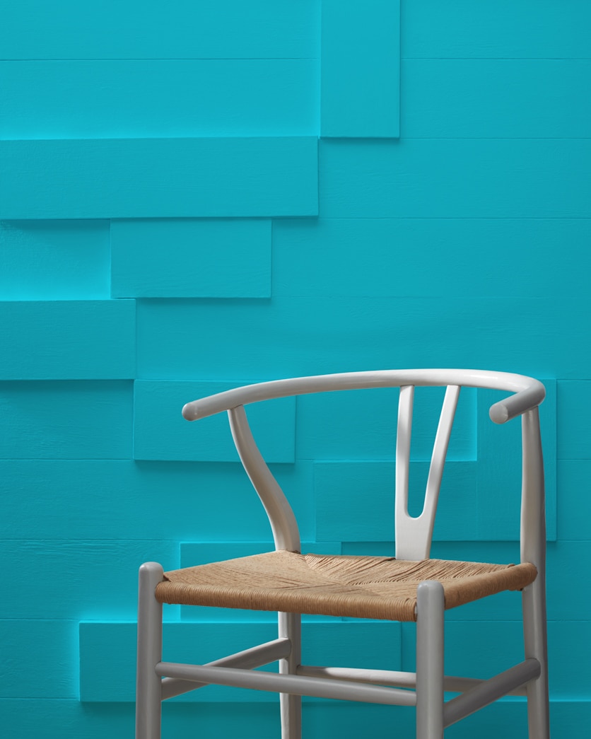 Painted wall in Bahaman Sea Blue 2055-40