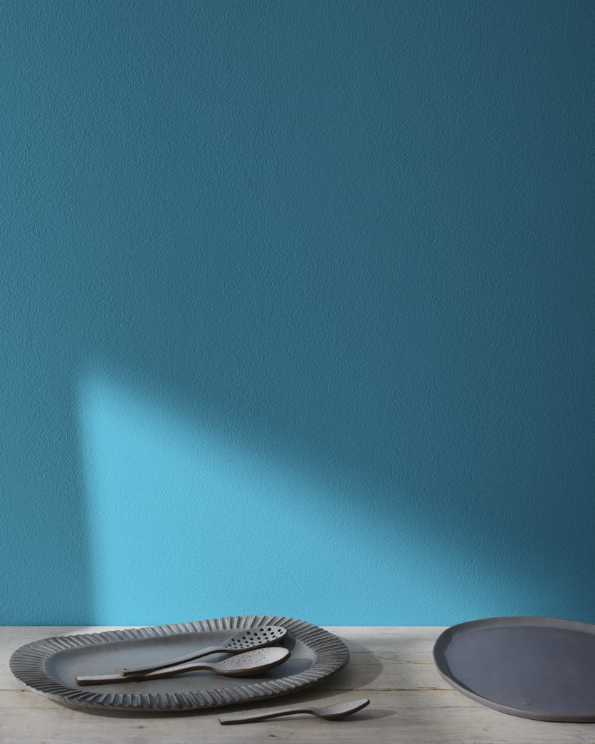 Painted wall in Bainbridge Blue 749