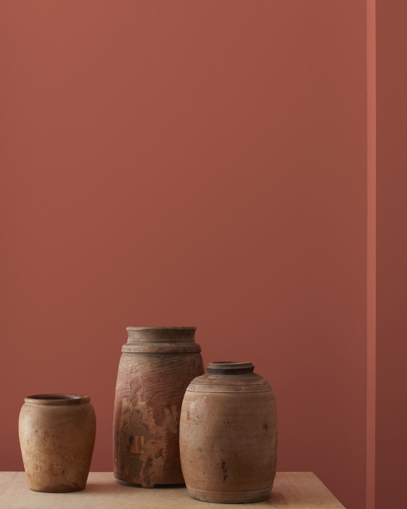 Painted wall in Baked Clay 035