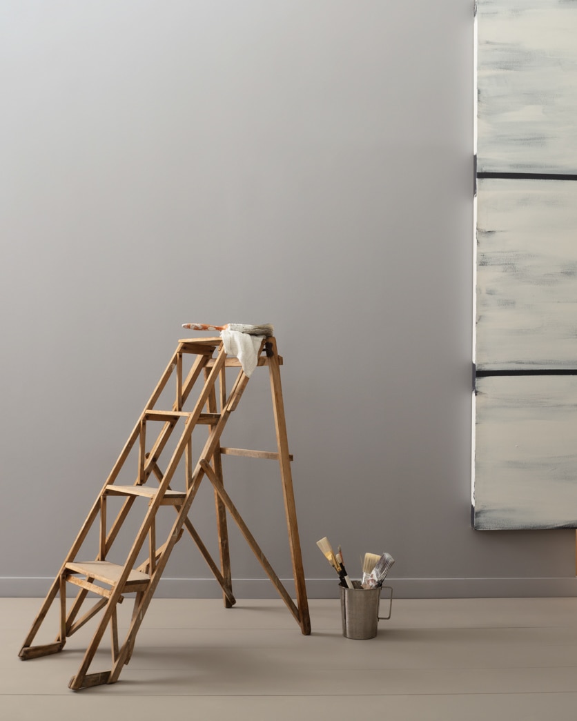 Painted wall in Baltic Gray 1467
