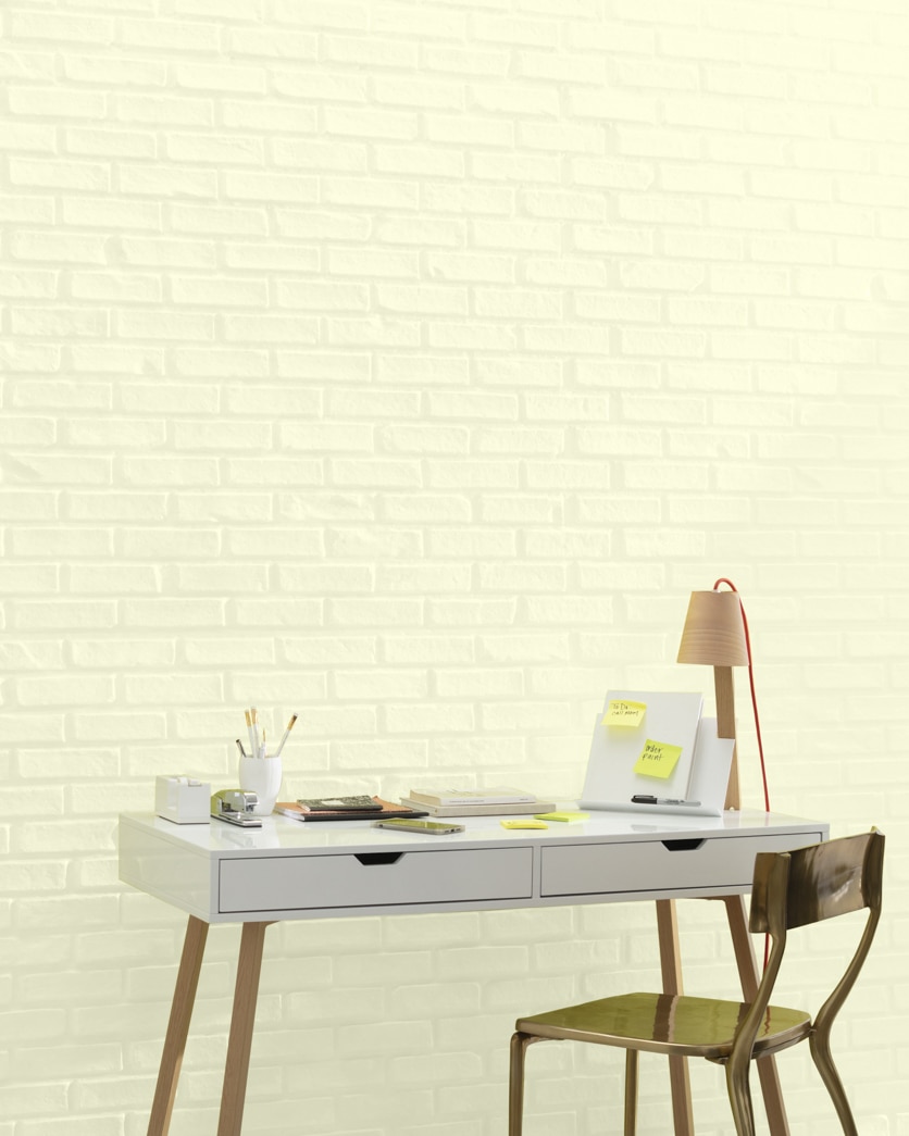 Painted wall in Barely Yellow 2025-70