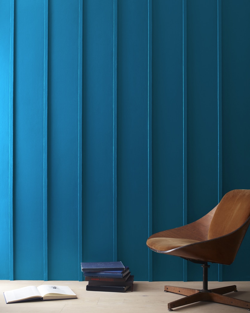 Painted wall in Bermuda Blue 2061-30