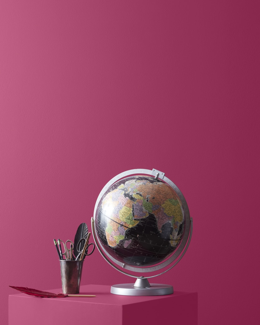 Painted wall in Berry Fizz CSP-440