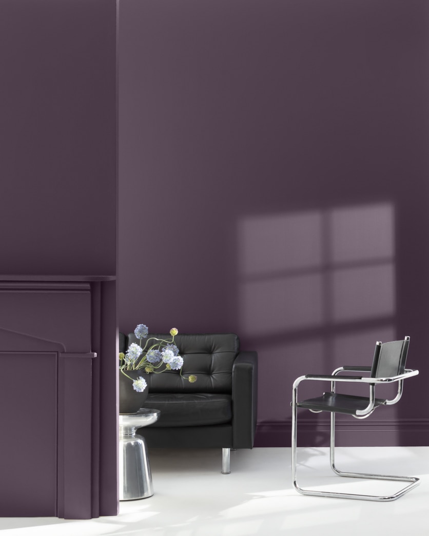 Painted wall in Black Raspberry 2072-20