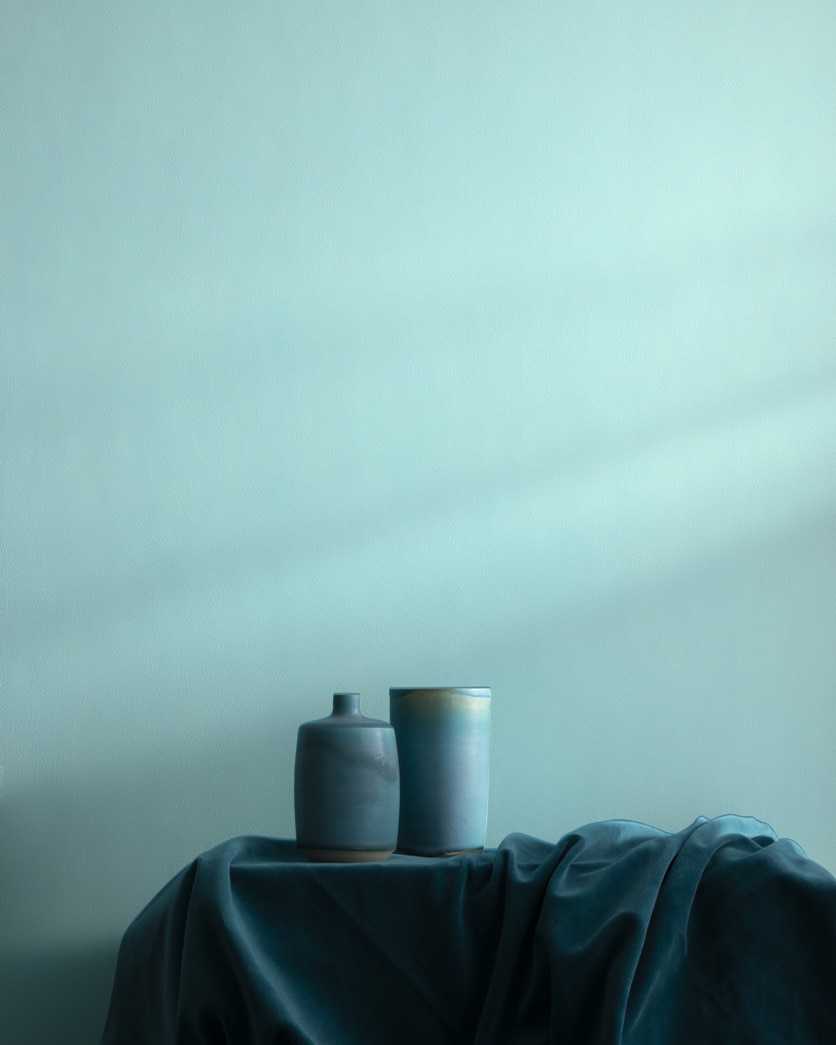 Painted wall in Blue Diamond 736