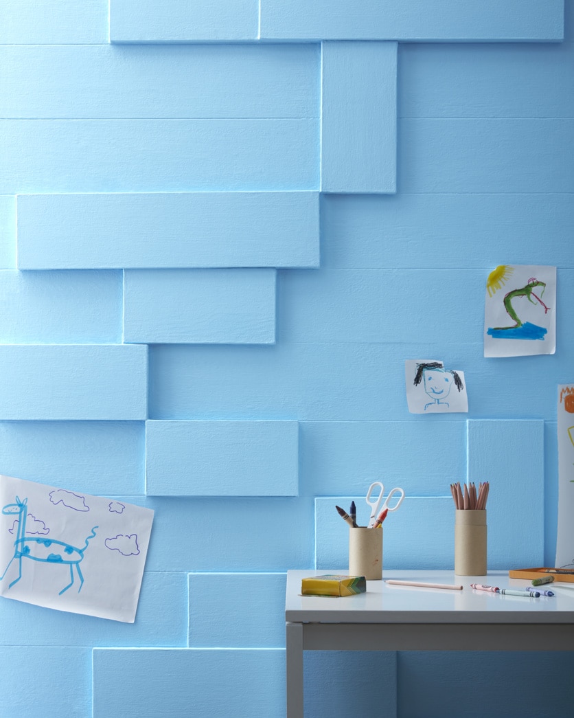 Painted wall in Blue Marguerite 2063-50