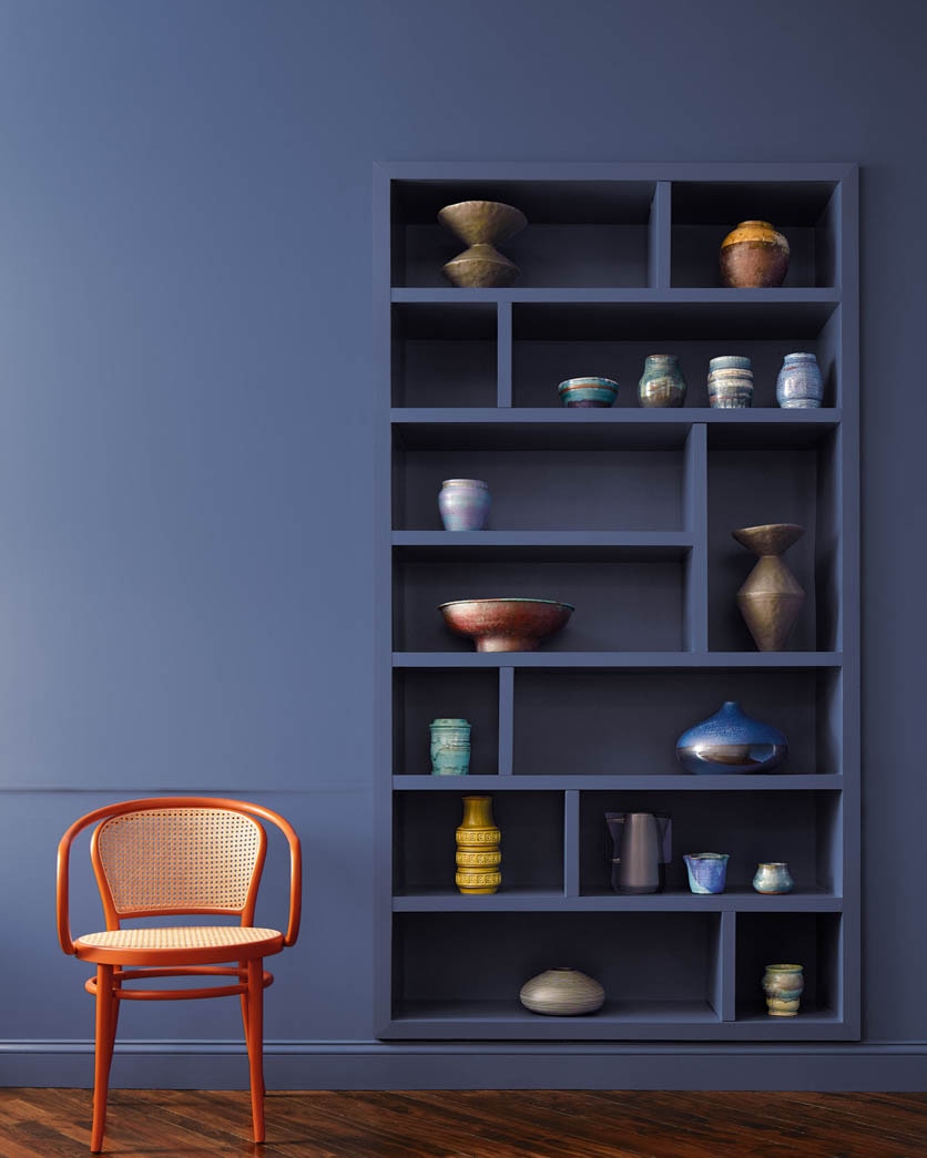 Painted wall in Blue Nova 825