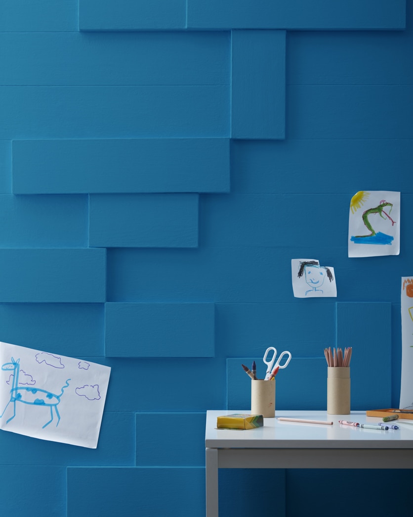 Painted wall in Blueberry 2063-30