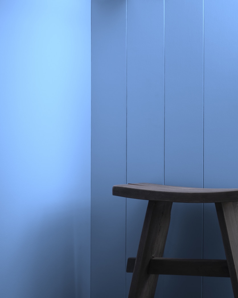 Painted wall in Brazilian Blue 817