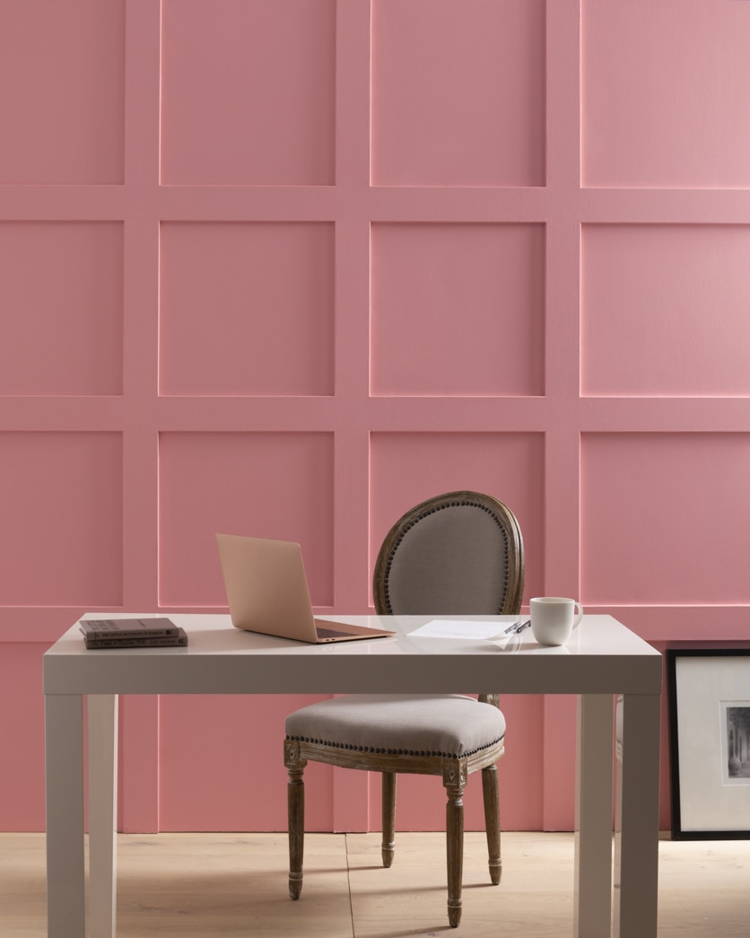 Painted wall in Burgundy Rose 1280
