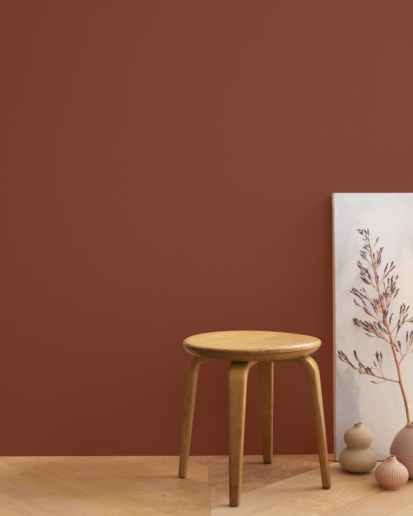 Painted wall in Burnt Cinnamon 2094-10