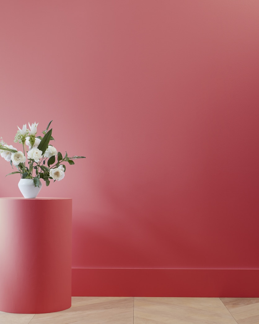 Painted wall in Burnt Peanut Red 2081-10