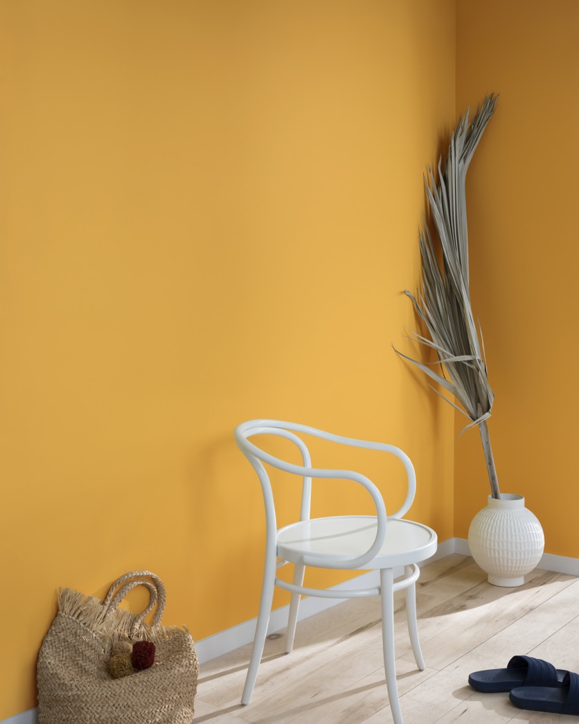 Painted wall in Buttercup 2154-30