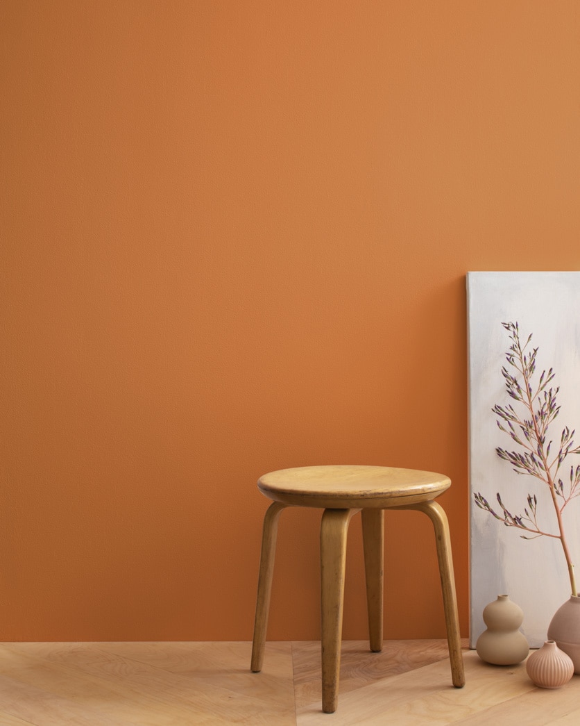 Painted wall in Buttered Yam AF-230