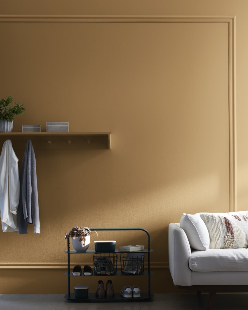 Painted wall in Byzantine Gold 1099