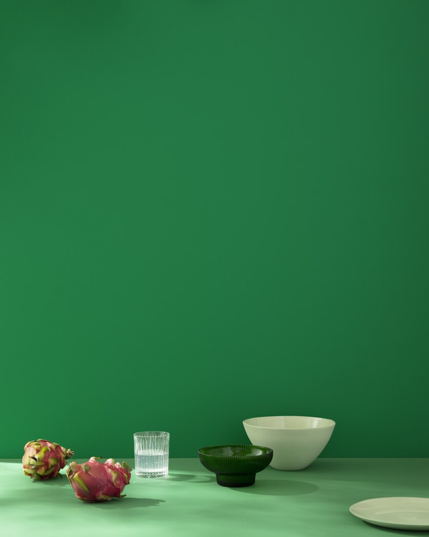 Painted wall in Cactus Green 2035-20