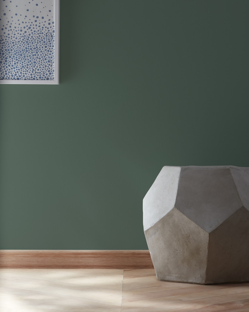 Painted wall in Calico Blue 707