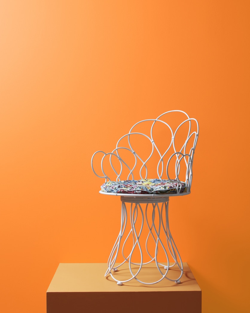 Painted wall in Calypso Orange 2015-30