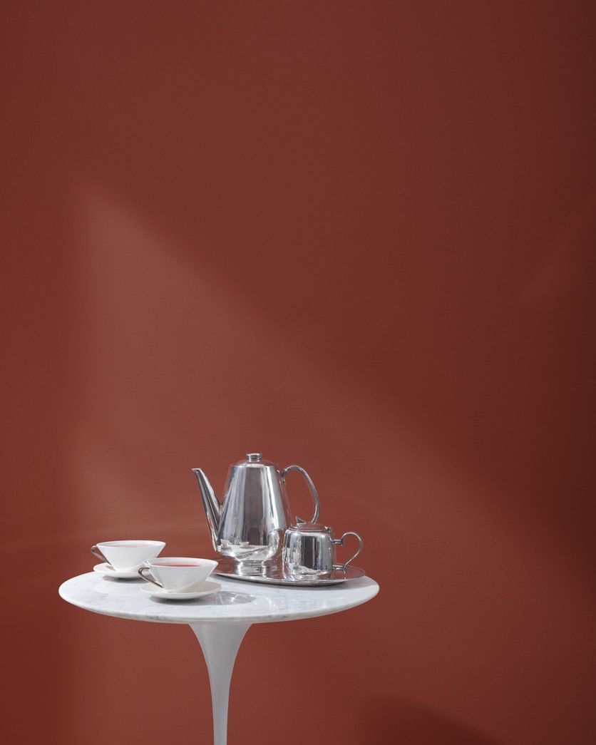 Painted wall in Carriage Red CW-250