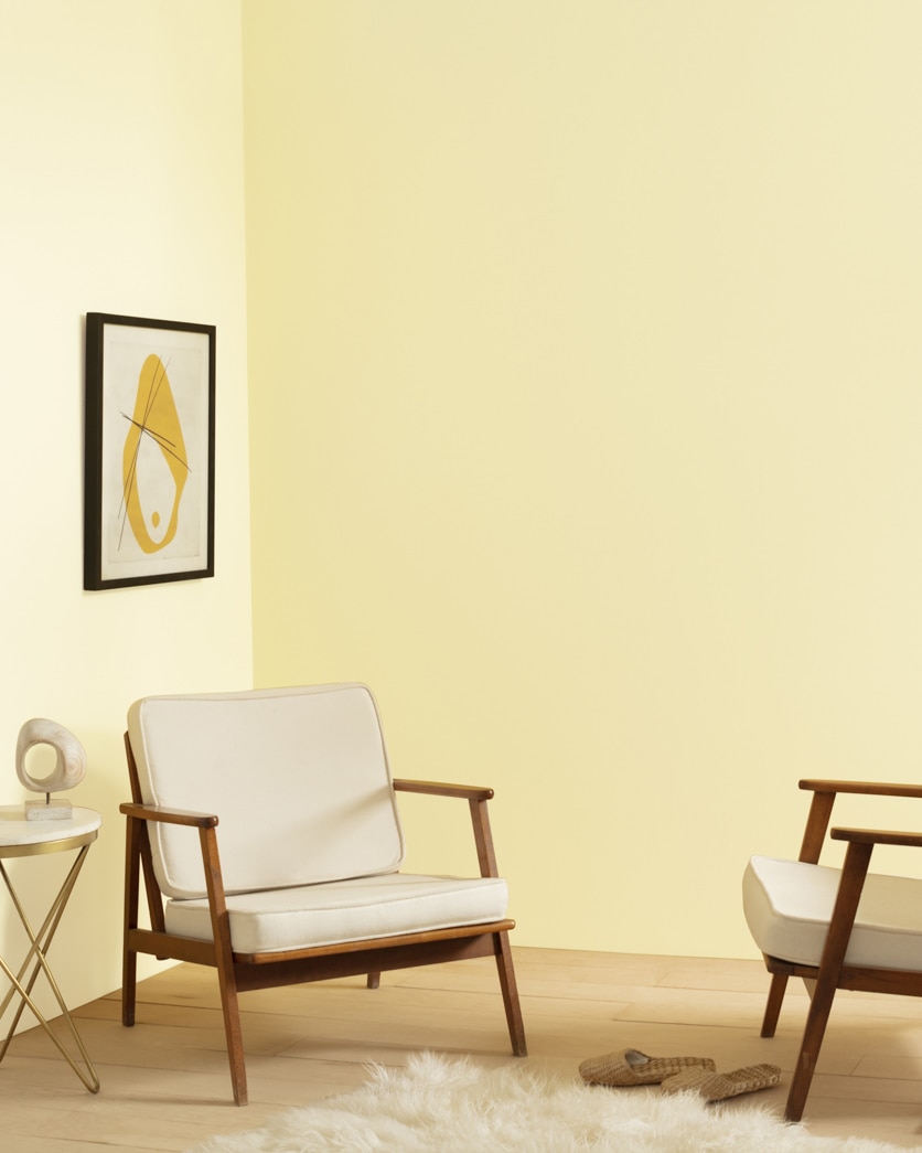 Painted wall in Chamber Yellow CW-410
