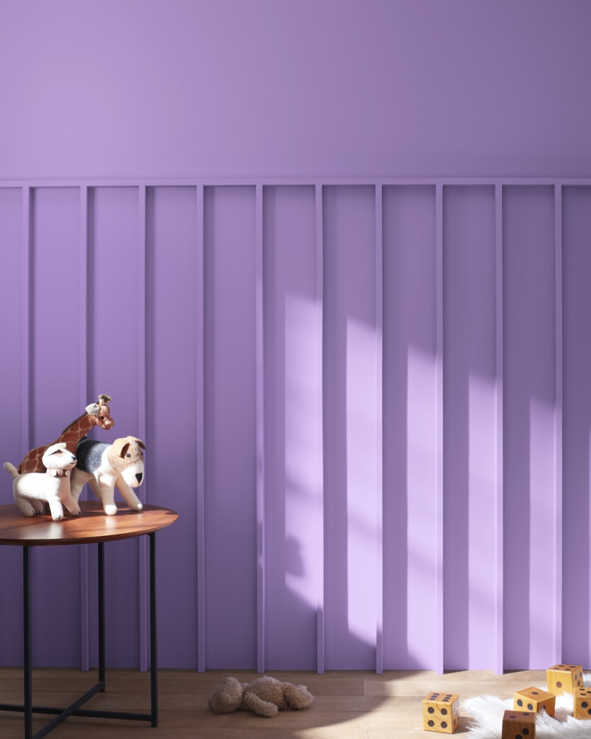 Painted wall in Charmed Violet 1398