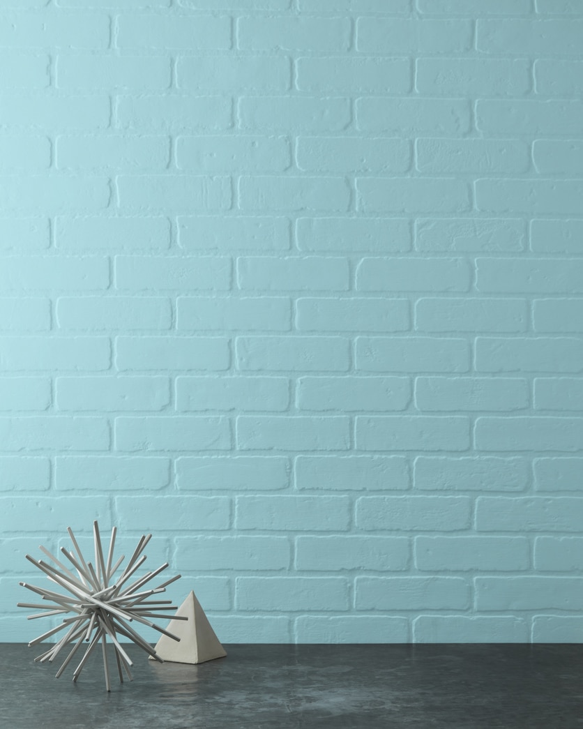 Painted wall in Chesapeake Blue CW-595