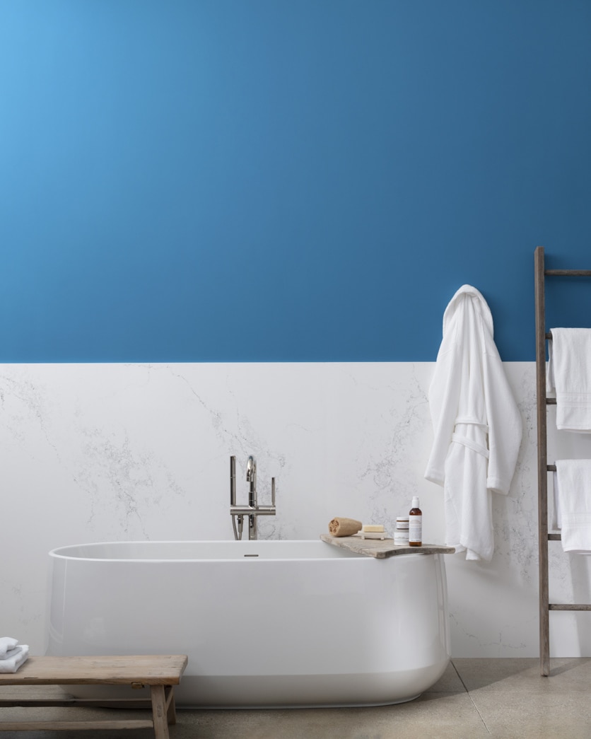 Painted wall in Chicago Blues 804