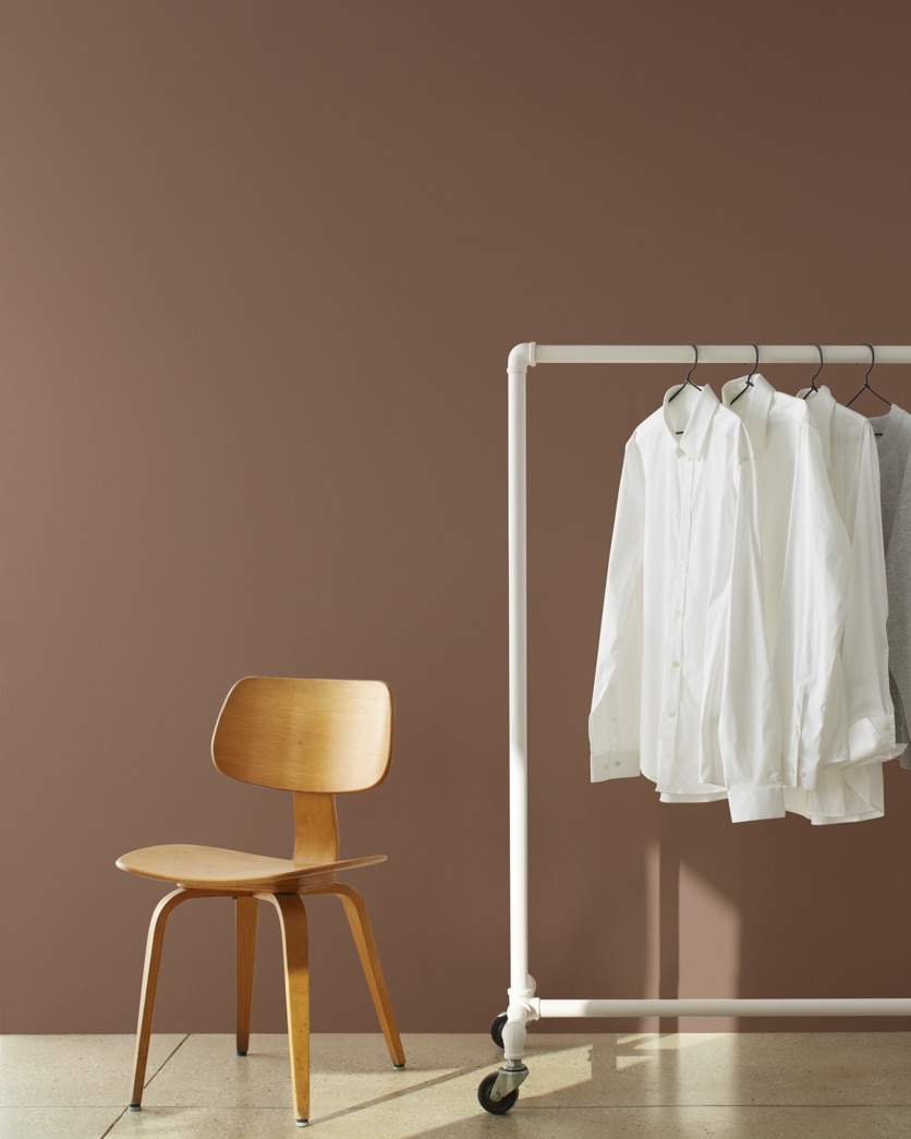 Painted wall in Chocolate Fondue CC-482