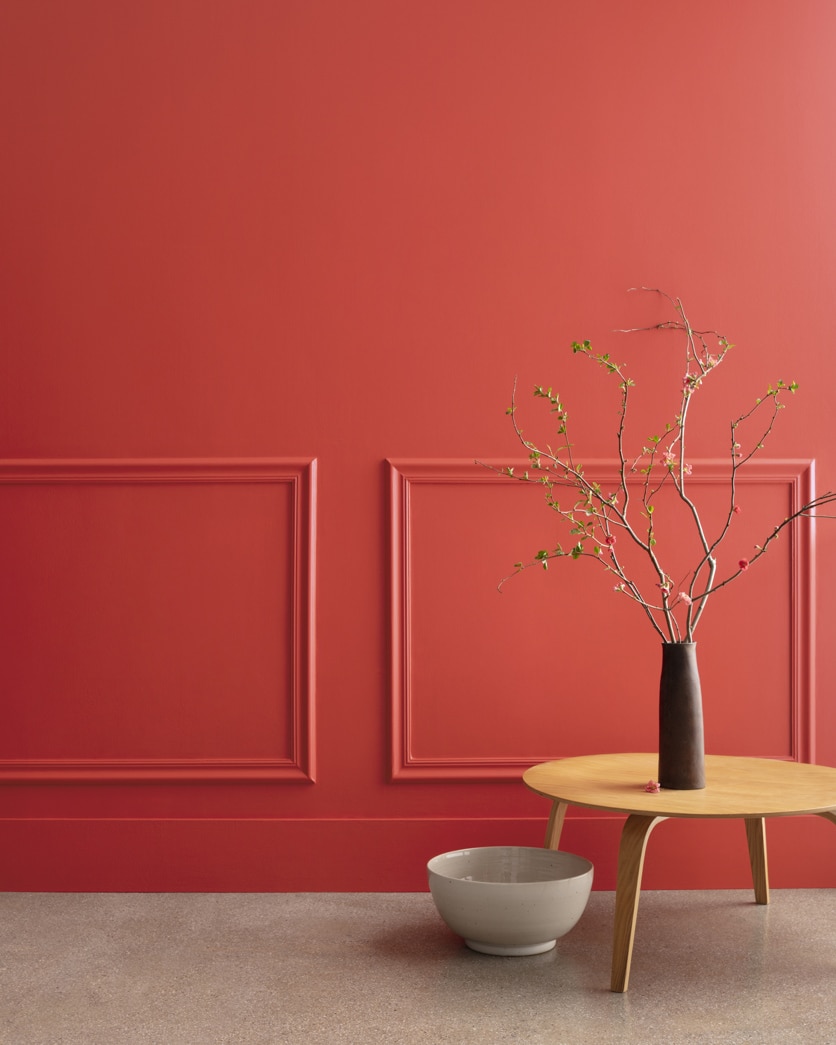 Painted wall in Claret Rose 2008-20