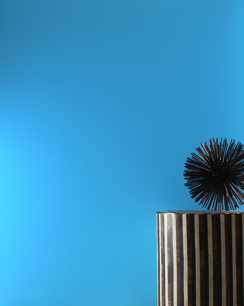 Painted wall in Clearest Ocean Blue 2064-40