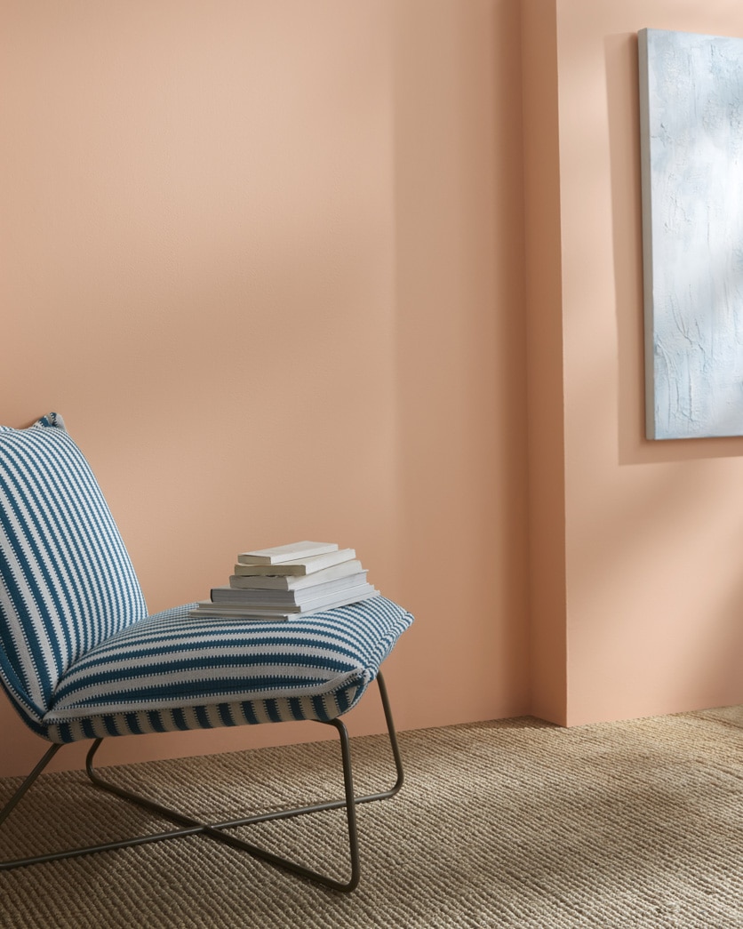 Painted wall in Clementine Rose 1219