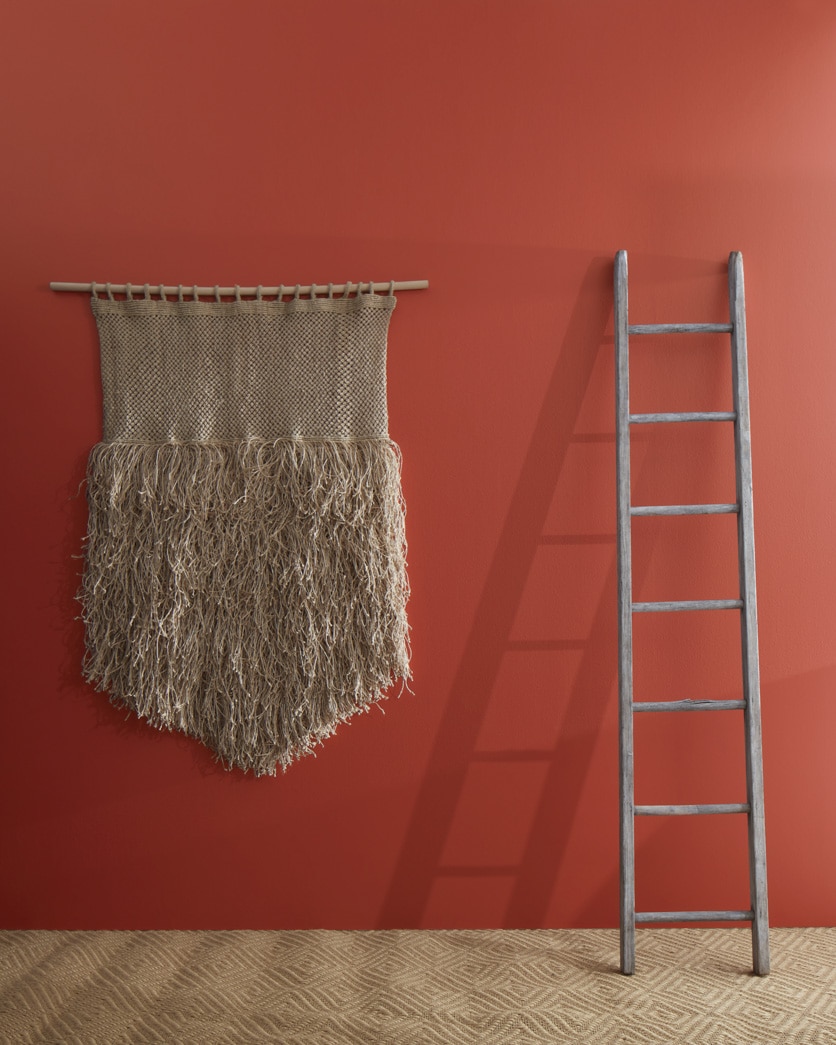 Painted wall in Cochineal Red CW-330