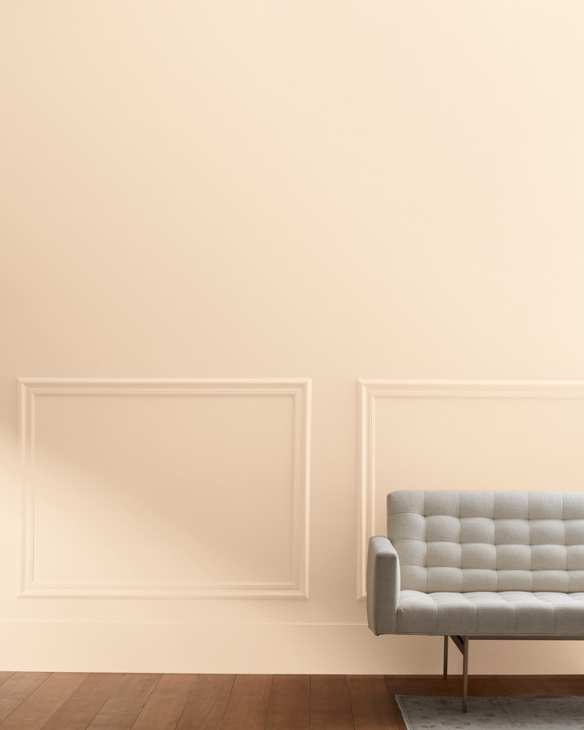 Painted wall in Crème Caramel 910